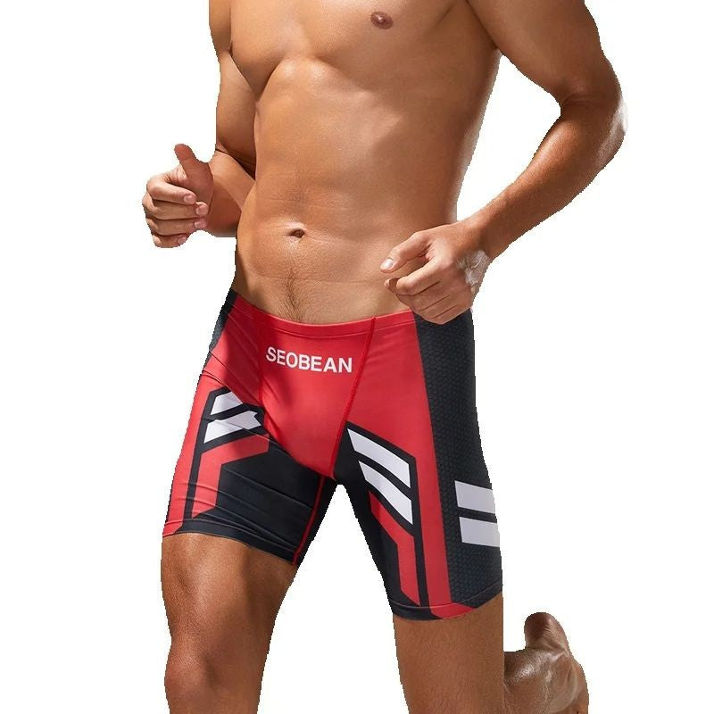 SEOBEAN Men's Low-Waist Boxer Shorts Swimming Trunks Hot Spring Pants Men's Swimsuit Comfortable Briefs Water Sports Gear