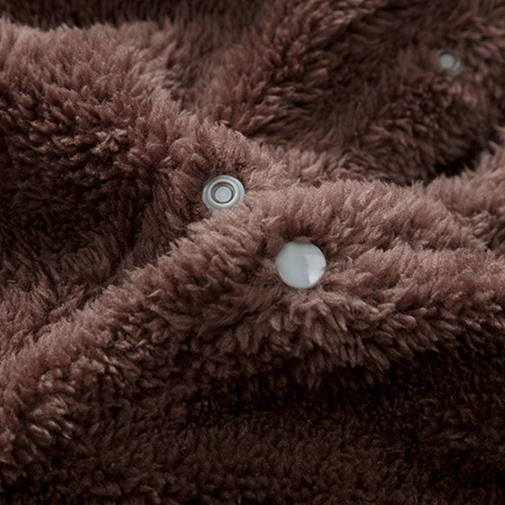 Winter Newborn Baby Plush Bodysuit Jumpsuit Cartoon Hoodies Boy Girl Romper Twins Clothes Korean version 0-12M