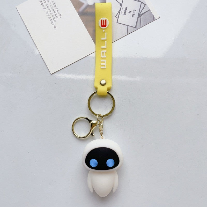 Chaveiro De Mobilização De Robô Desenho Animado Criativo Bonito Disney Wall-E Eva Chaveiro Kawaii Pingente De Decoração De Bolsa Masculina E Feminina Presente