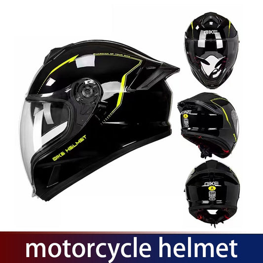 Motorcycle helmet men and women motorcycle double lens anti-fog full helmet cruise pedal four seasons universal helmet DOT certi