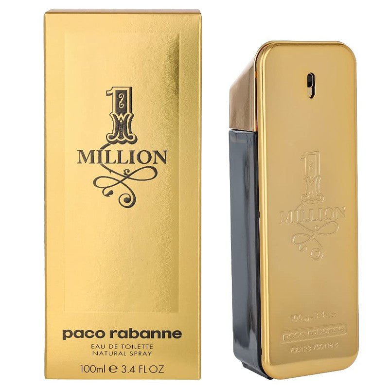 1 Million By Paco Rabanne For Men's Eau De Toilette TESTER 3.4 fl oz 100 ml Men's Cologne New in Box USA