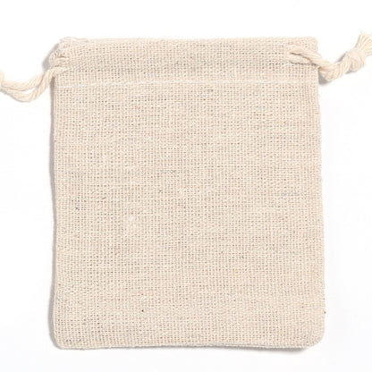 5-10Pcs/Lot Natural Linen Burlap Bags Jute Gift Bag Drawstring Gift Bags Ornament Pouch Cosmetic Washing Storage Candy Party Bag
