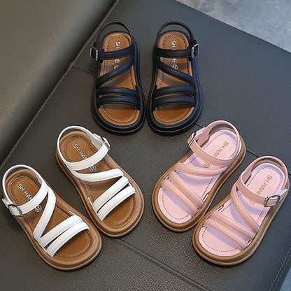 Breathable Lightweight Girls Sandals Summer Casual Children Sandal Girl Baby Flat Shoes Fashion Casual Non Slip Kids Beach Shoes