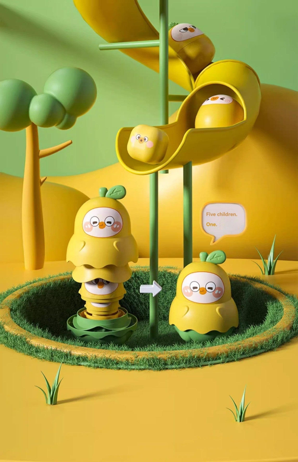 Stacking Toy Baby Russian Nesting Dolls Baby Teething Rings Infant Educational Stacking Cups Toy