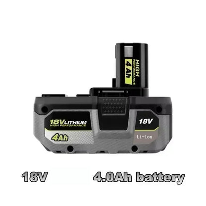 Para bateria de lítio de alta performance RYOBI 18V sem efeito memória e baixa autodescarga para todas as ferramentas P104, P107