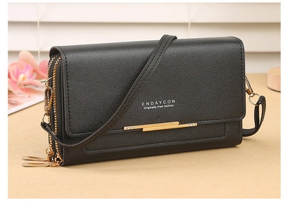 2024 New Women's Wallet Korean Multifunctional Shoulder Bag Mid-length Clutch Coin Purse