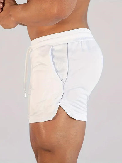 2024 Latest, Fast Drying Breathable Muscle Running Shorts, Marathon Seven Legs, Fitness Beach Pants, Tight Mesh Fabric, Hip Hop