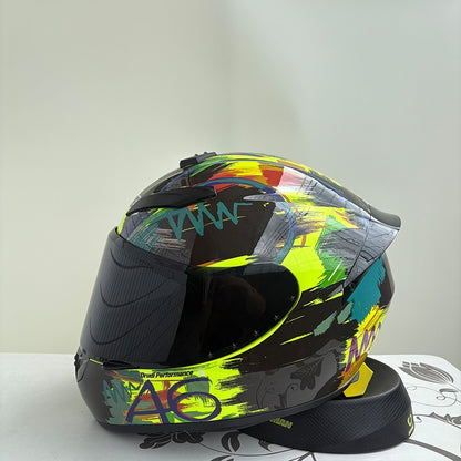 Capacete de Moto Fechado Masculino Feminino DOT Inverno Antiembaçante Impermeável Para Pilotagem De Moto Capacete Motocross