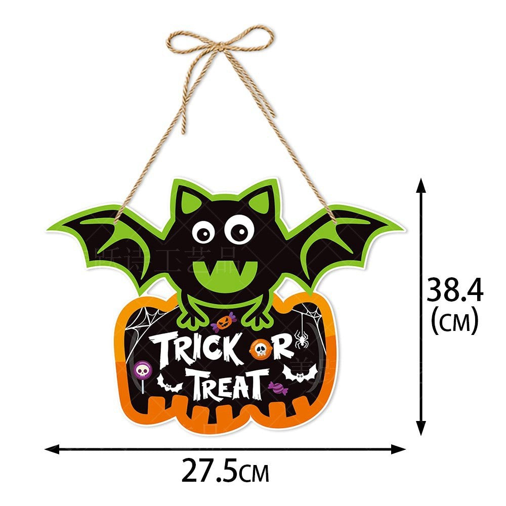 Halloween decoration pumpkin bat hanging decoration haunted house party decoration Halloween door hanging decoration