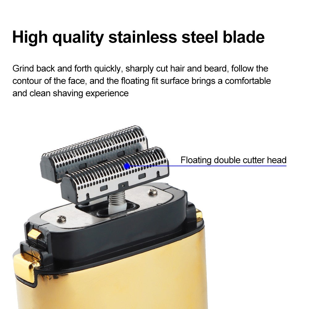 Kemei Tx1 Rechargeable Metal Housing Pro Electric Shaver For Men Hair Beard Electric Razor Bald Shaving Machine Finishing Fade