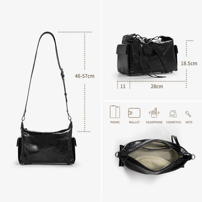 BAFELLI 2025 NEW WOMEN'S CASUAL TOTE BAG UNISEX LARGE SHOULDER GENUINE LEATHER DESIGNER LUXURY BRAND CROSSBODY BAGS FASHION