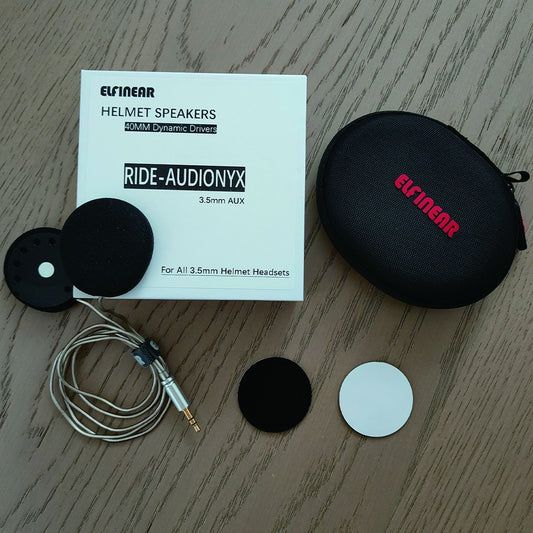ELFINEAR Helmet Speakers Compatible With RESO/CARDO/ASMAX Devices Compatible with All 3.5mm Communicators
