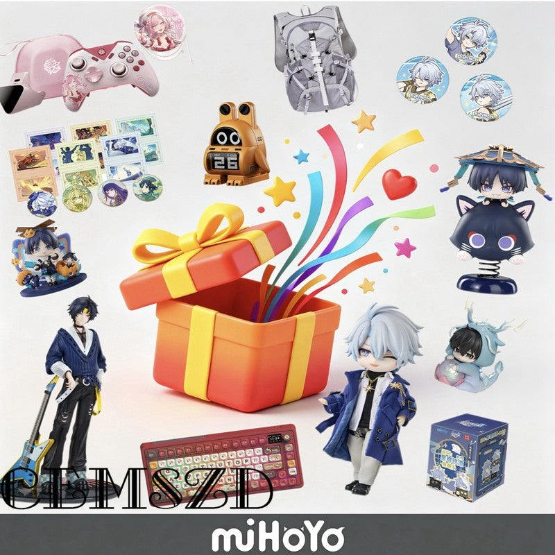 [Genuine] Anime Gift Box Set Official Game Genshin Impact Honkai Star Rail Zenless Zone Zero Honkai Impact 3RD&Tears of Themis
