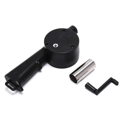 Portable Barbecue Fan BBQ Tools Fire Bellows Tools BBQ Accessories Hand-cranked Air Blower Picnic Camping Accessories