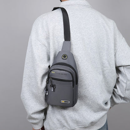 Men's chest bag - multifunctional multi compartment chest bag, durable nylon for outdoor travel, hiking and daily use, sports de