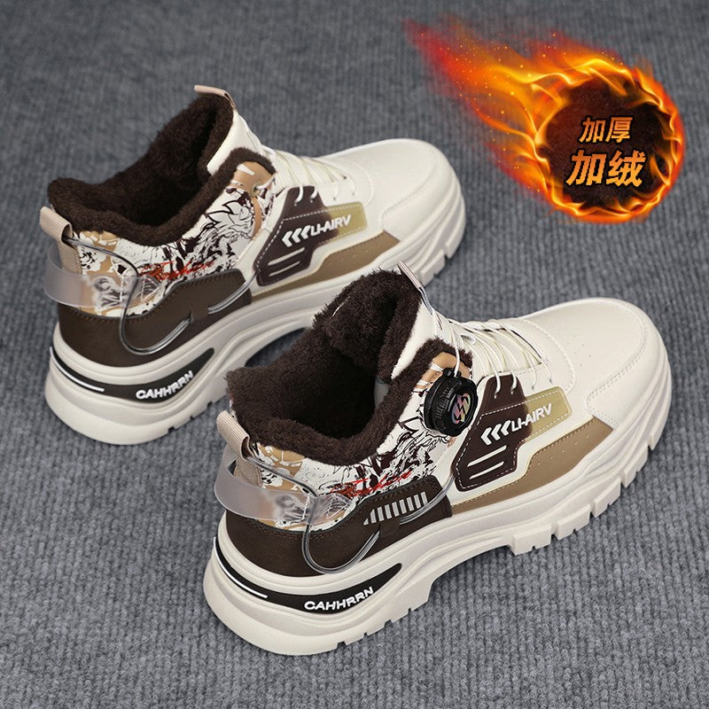 A new trend of thick, comfortable and casual high-top boots for men's outdoor sports in the autumn of 2025