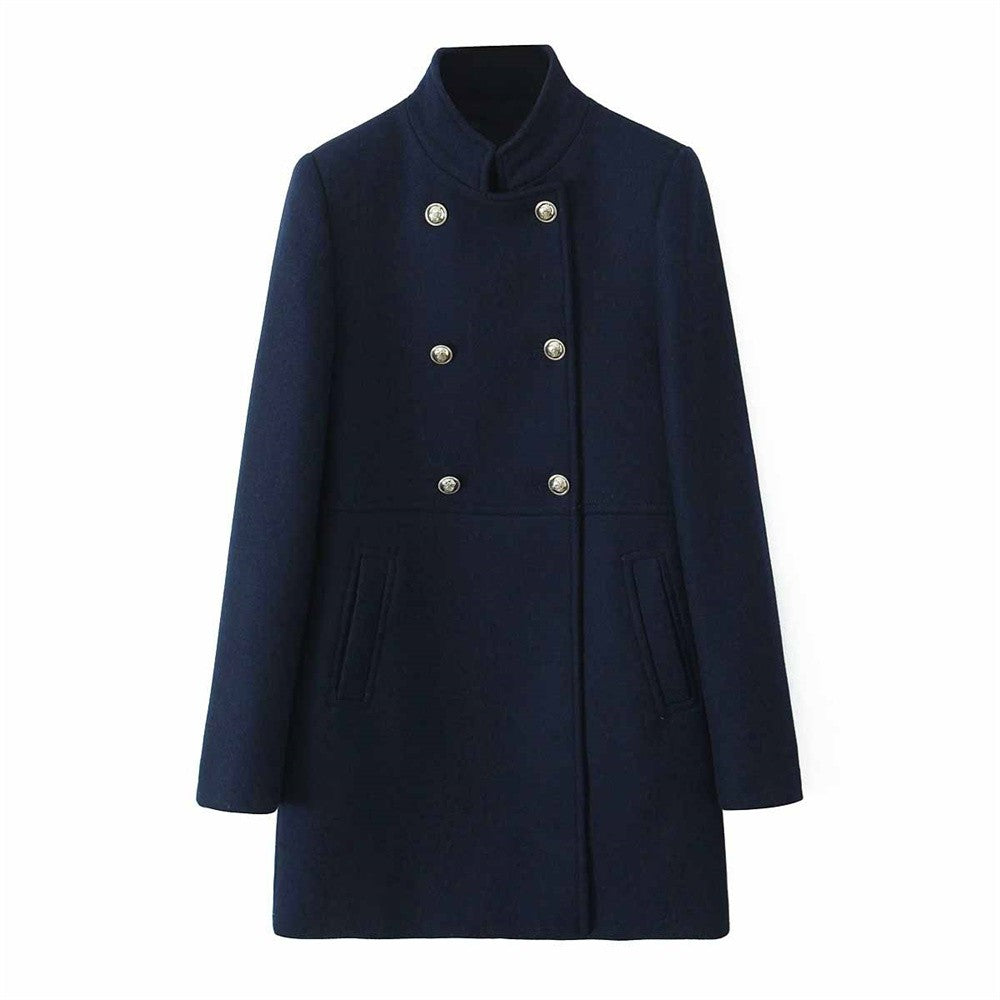 Autumn/Winter New Product Fashion Casual Women's Wear Double breasted Loose Versatile Coat Coat