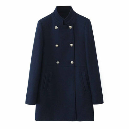 Autumn/Winter New Product Fashion Casual Women's Wear Double breasted Loose Versatile Coat Coat