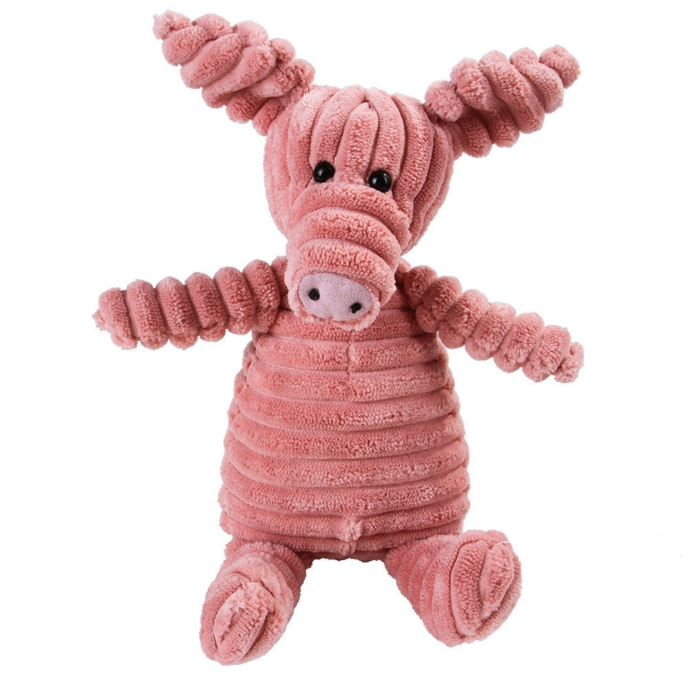 Brinquedo de Pelúcia para Cães Mordedor de Cordeiro, Macaco, Porco com Som, Treinamento de Ventilação, Suprimentos para Limpeza de Dentes de Cães, Brinquedos para Cães Grandes