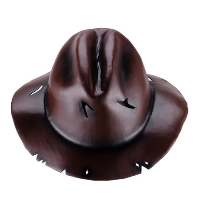 Freddy Cosplay Costume Adult Sweater Red Striped Knitting Top Coat Hat Fnaf Mask Halloween Carnival Party Costume for Men
