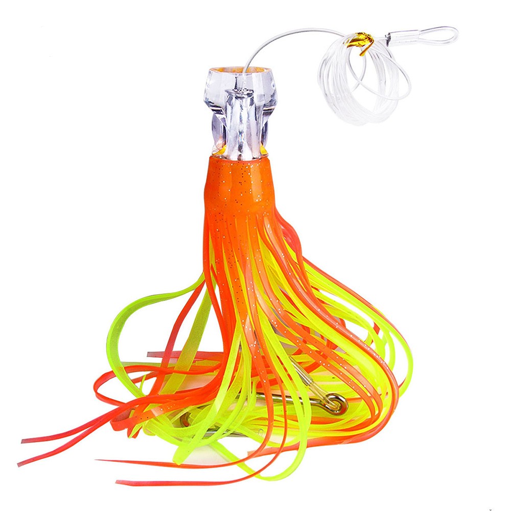 1 Isca de Corrico 65G/100G Pesca em Barco em Águas Profundas Isca de Atum Polvo Iscas de Água Salgada para Mahi Marlin Wahoo Acessórios de Pesca de Grande Porte