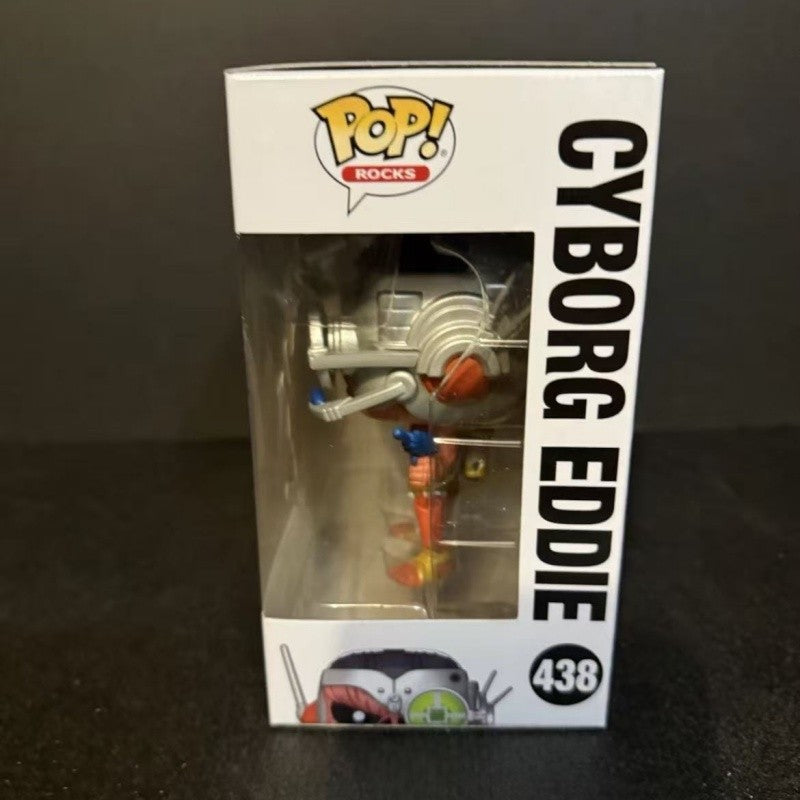 Funko Pop Genuine Iron Maiden Action Doll Model 438 Cyborg Eddie Vinyl Sculpture Dolls Limited Edition Collect Fan Gift Toy