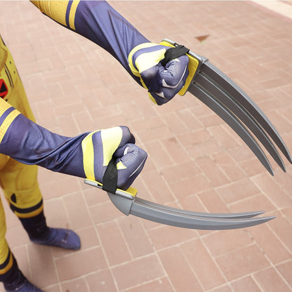 Wolverine Logan Battle Suit Claws Mask DEADPOOL 3 Movie Character Kids Adults Role Play Costume Wolf Paws Bodysuit Comic Con