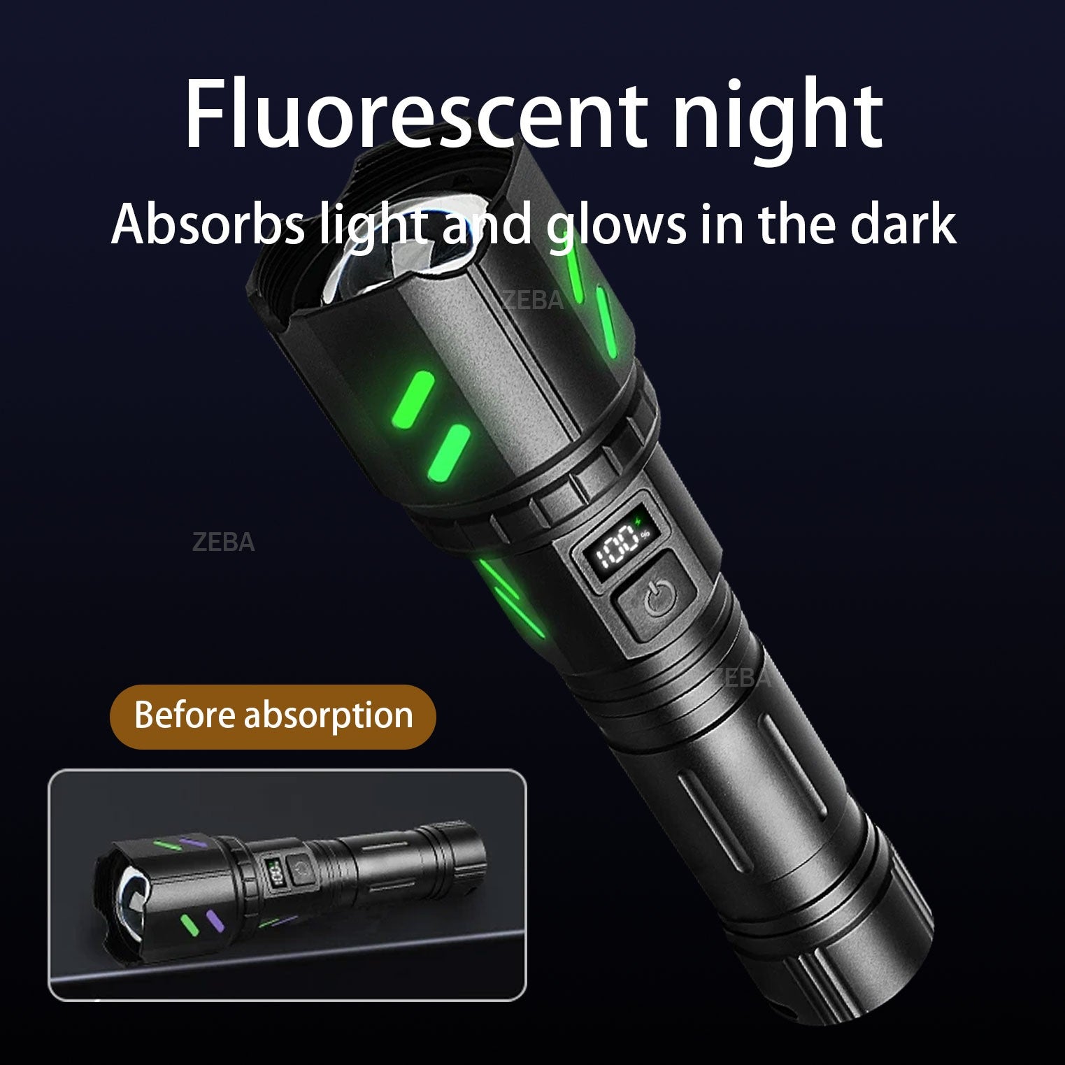 Ultra Powerful Windproof Fire Starting Flashlight Rechargeable High Power Torch Focused Light Source Can Light A Flame Lantern