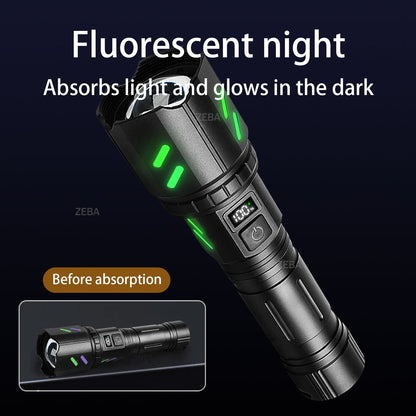 Ultra Powerful Windproof Fire Starting Flashlight Rechargeable High Power Torch Focused Light Source Can Light A Flame Lantern
