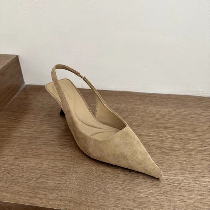 Summer Slip On Leopard Women Sandals Shoes Fashion Pointed Toe High Heel Stripper Party Ladies Sandalias Shoes