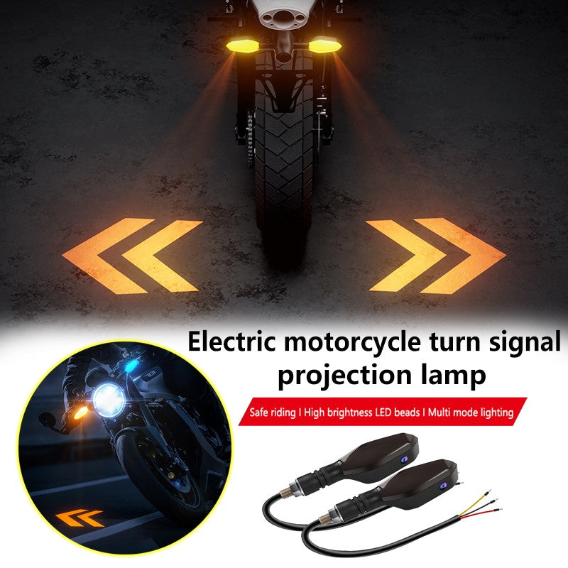 Motorcycle Turn Signal with Projection Turn Signal Motorcycle Light Led Environment Turn Signal Light Highlight Warning Light