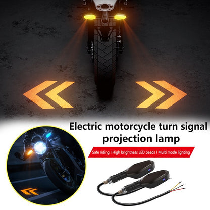 Motorcycle Turn Signal with Projection Turn Signal Motorcycle Light Led Environment Turn Signal Light Highlight Warning Light