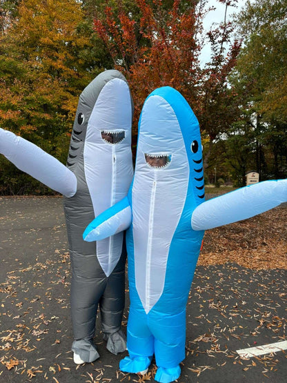 Shark Inflatable Clothing Adult Body Fun Summer Beach Mischief and Funny Role Playing, Lightweight and Breathable Design