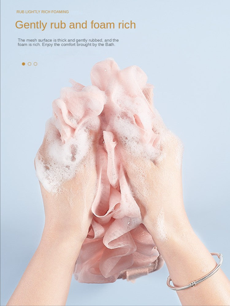 2 In 1 Shower Exfoliating Back Scrubber Bath Belt Towel Deep Mud Clean Korean Body Washcloth Japanese Rear Scrub Pull Strap Tool
