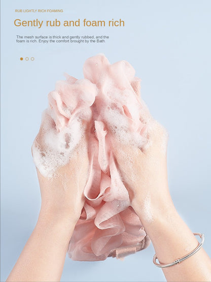 2 In 1 Shower Exfoliating Back Scrubber Bath Belt Towel Deep Mud Clean Korean Body Washcloth Japanese Rear Scrub Pull Strap Tool