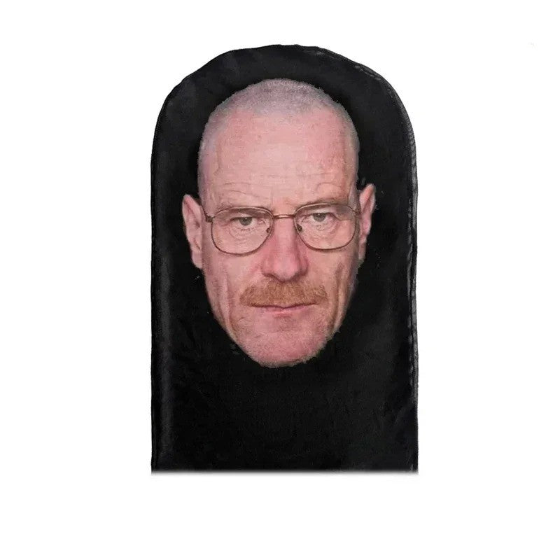2Pcs 3D Printed Full Face Mask Realistic Celebrity Face Mask Props Costume for Party Supplies Cosplay Visual Men Women Headgear