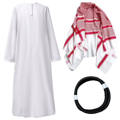 New Arab Emirate Costume Shepherd Rich Arab Prince Adult Role Playing Fantasia Halloween Carnival Costume Hot Selling
