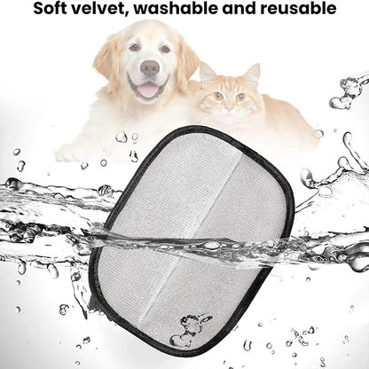 Luva Removedora de Pelos de Animais Luvas Eletrostáticas Dupla Face Reutilizáveis Laváveis Escova de Limpeza para Remover Pelos de Cães e Gatos