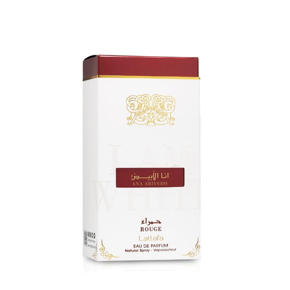 Lattafa Perfume Ana Abiyedh Rouge Unissex Eau de Toilette Spray, 60 ml