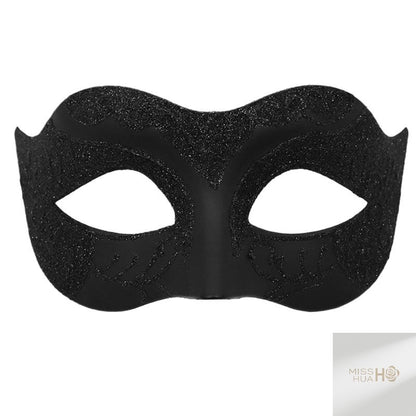 Set of 2, Couple's Elegant Black Lace Masquerade Masks for Costume Parties