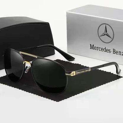 For Mercedes Benz A B C E S V Class GLB GLC GLE AMG Pilot SLK SLC ML Car High Men Anti Glare Driver Goggles Polarized Sunglasses