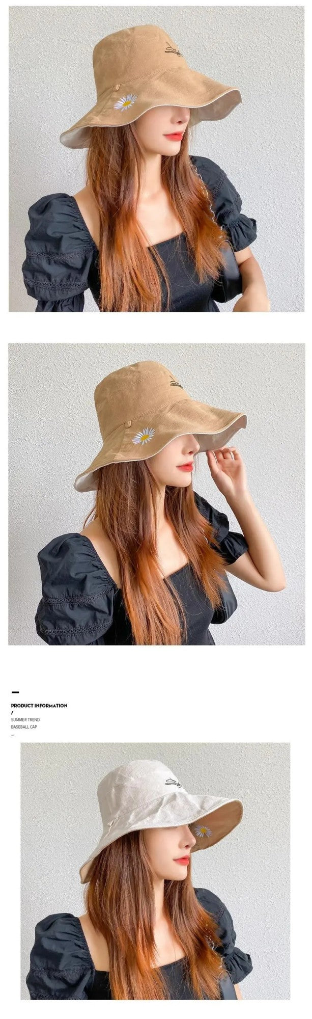 Summer 2024 New Sunshade And Sunscreen Bucket Hat Korean Version Large Brim Outdoor Fashion Neck Hat