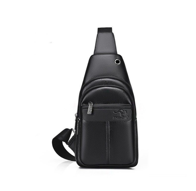 Luxury Brand Kangaroo Leather Men Chest Bag Travel Hiking CrossBody Bag Male Messenger Bag For Men Leather Chest Pack Sling Bag