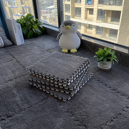 Soft Plush Children's Mat Baby Play Mat Baby Toys Eva Foam Puzzle Carpet In Children's Room Keep Warm Playmat 30*30*1CM