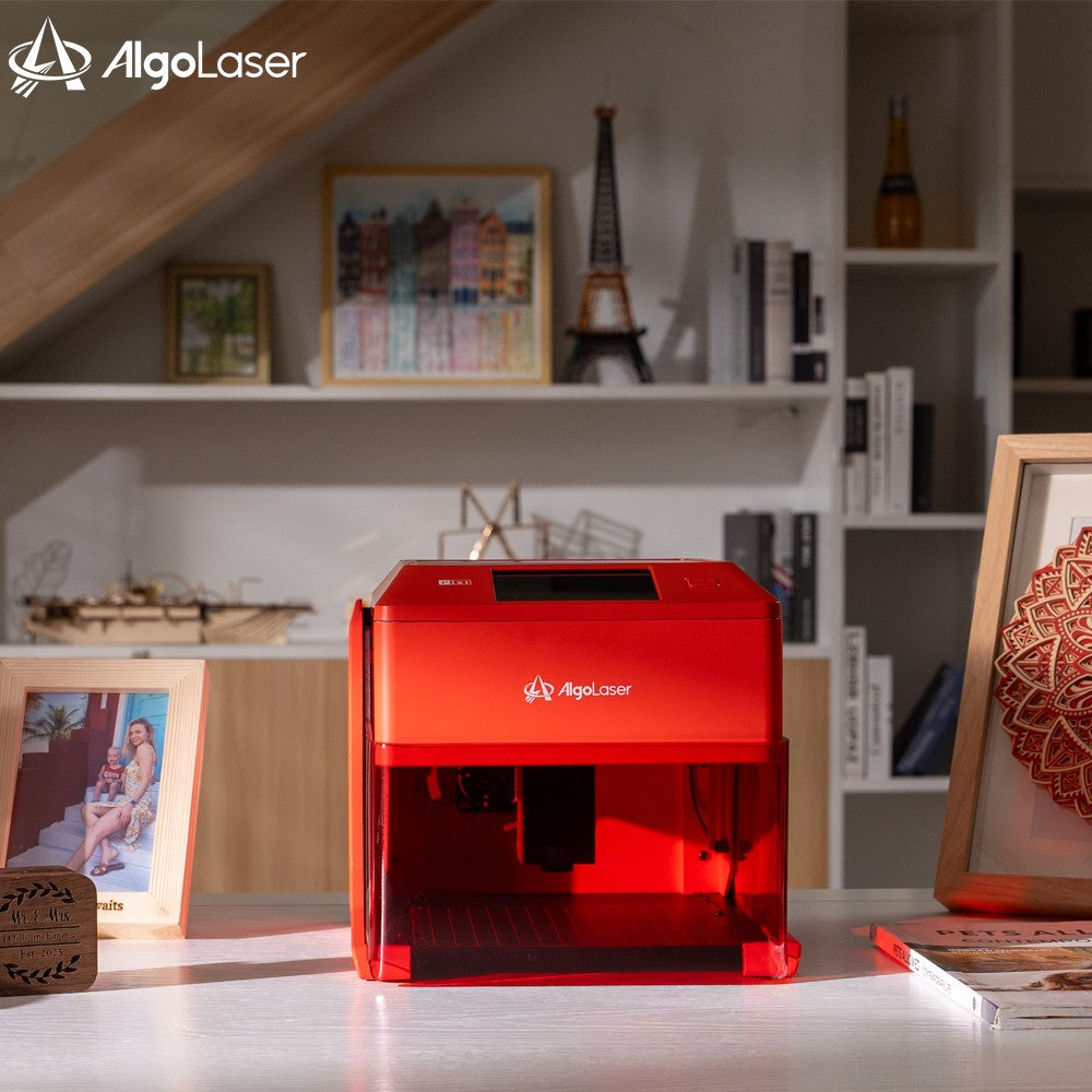 Máquina de Gravação a Laser AlgoLaser PIXI Portátil e Inteligente com Tela Sensível ao Toque de 3,5", Desenho à Mão/Sem Fio/Cartão SD/Gravação Offline