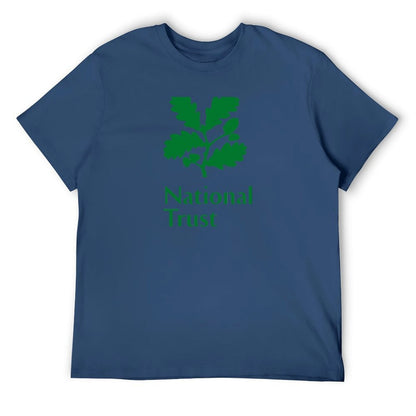 National Trust green logo T-Shirt t shirt man cotton t shirt man plain T-Shirt