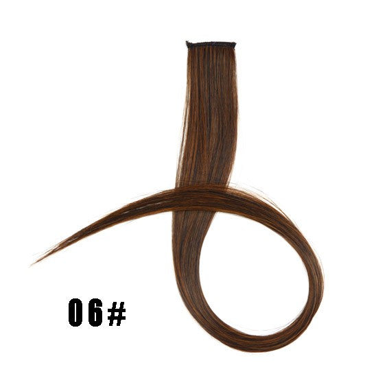 Mega Hair Tic Tac Sintético 55 cm Longo Colorido Liso Peças de Cabelo Sintéticas para Uso Diário Festas