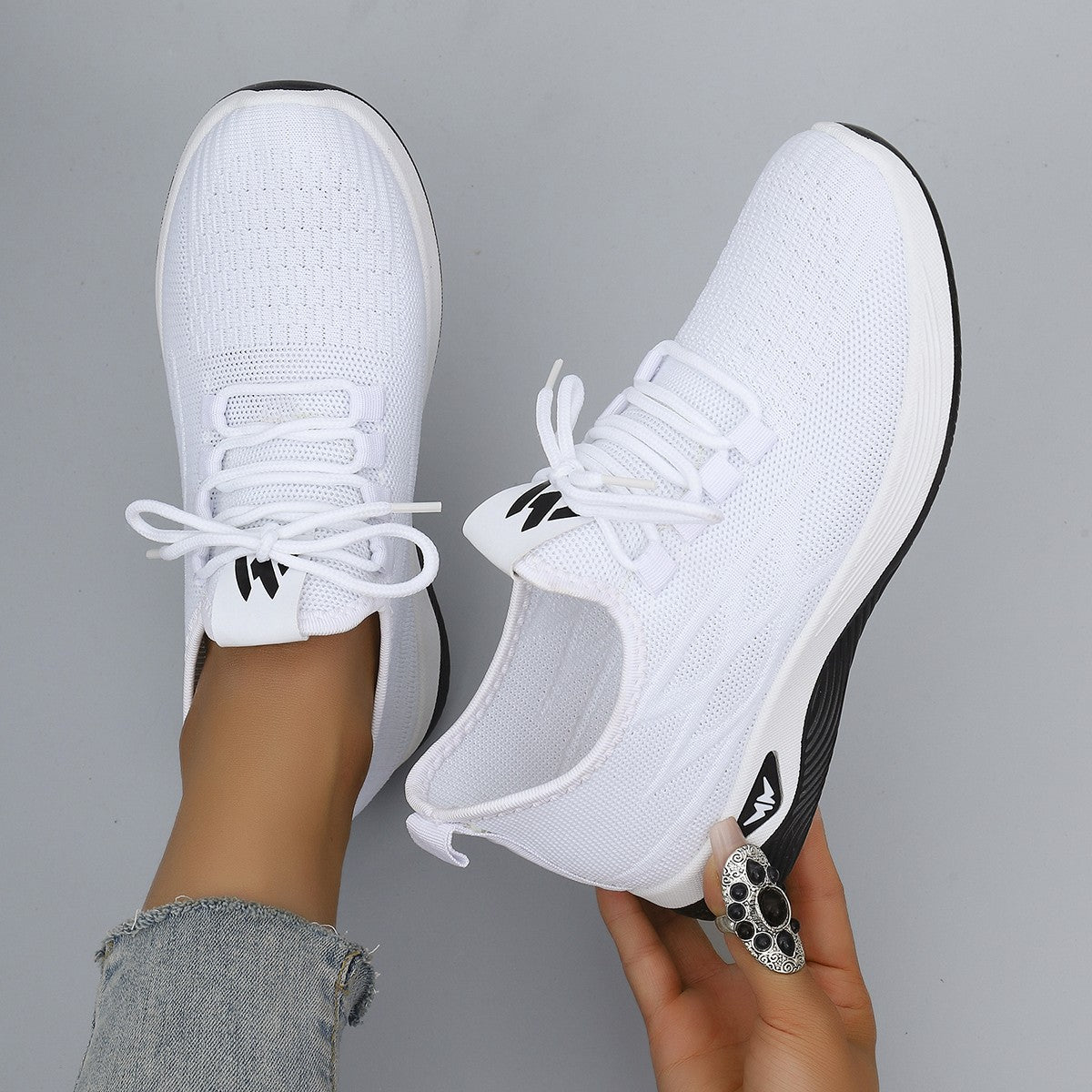 Women's summer breathable mesh flat shoes women's shoes casual sneakers shoes, clearance free shipping