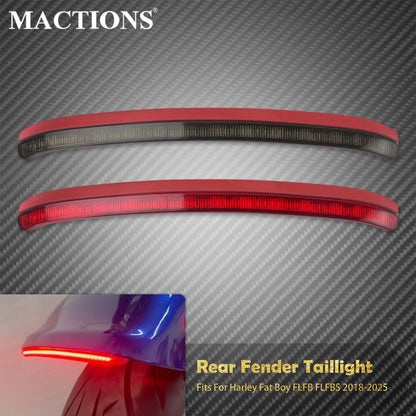 Luz de Freio Traseira de LED para Para-lama de Moto, Indicador de Seta e Luz de Posição para Harley Softail Fatboy FLFB FLFBS 18-25