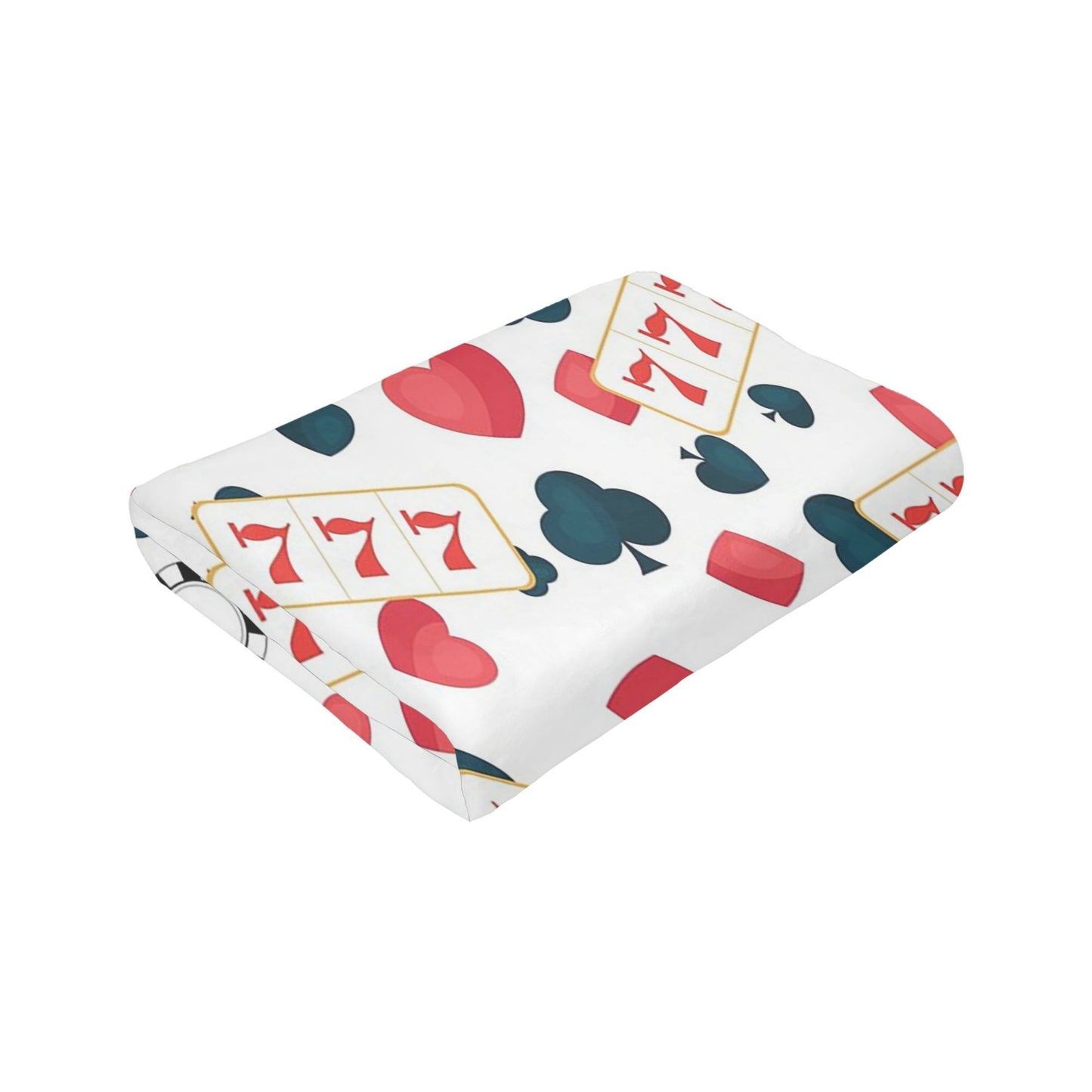 Poker Slot Machine Pattern 1 Blankets Warm Flannel Sofa Throw Blanket for Couch Bedding Outdoor Throws Bedspread Quilt